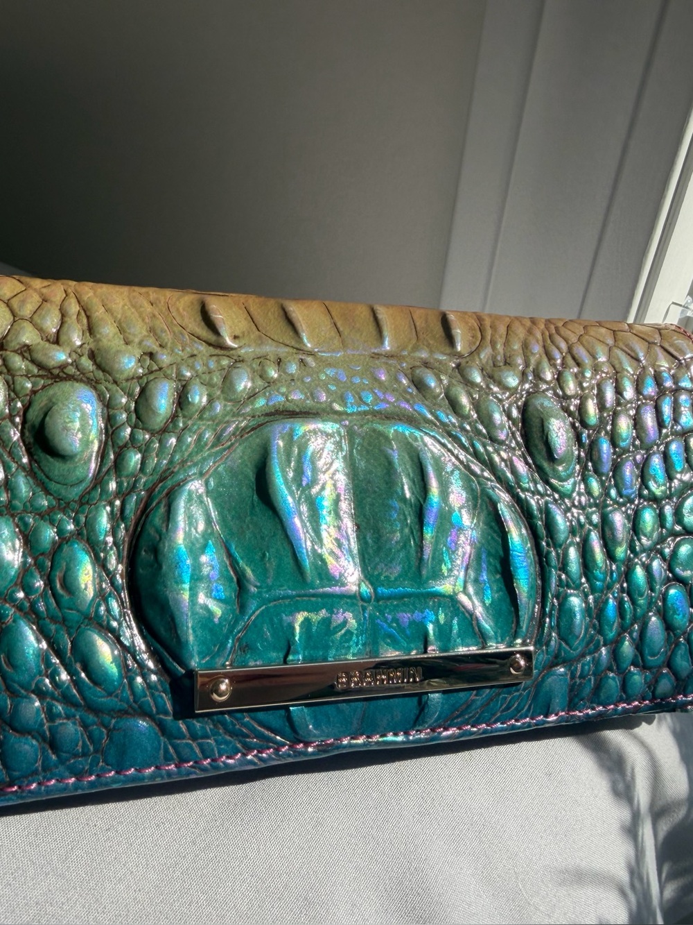Brahmin Horizon Ombre Melbourne Ady Wallet K59170800886 New Rare!